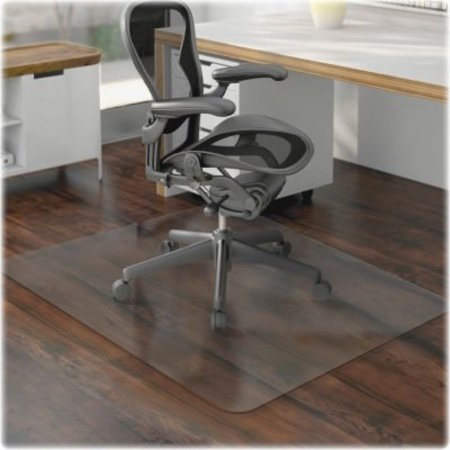 SP RICHARDS Lorell® Office Chair Mat for Hard Floor -  60"L x 46"W - Straight Edge - Clear LLR69169